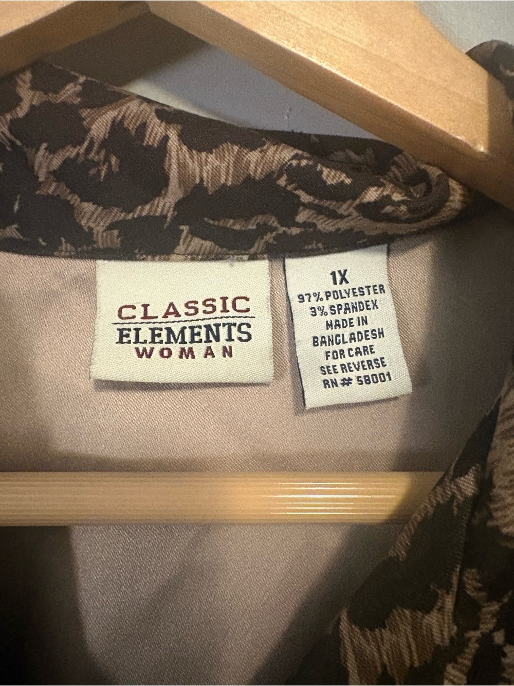 Vintage Classic Elements Leopard Jacket Lightweight Full Zip - Picture 3 of 7